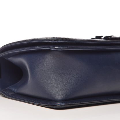Chanel Calfskin Medium Bi-Color Boy Flap Black Dark Navy 9 of 14