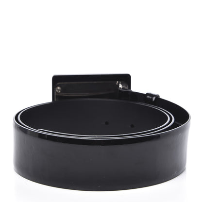 Chanel Patent Resin Belt 110 44 Black White 2 of 7