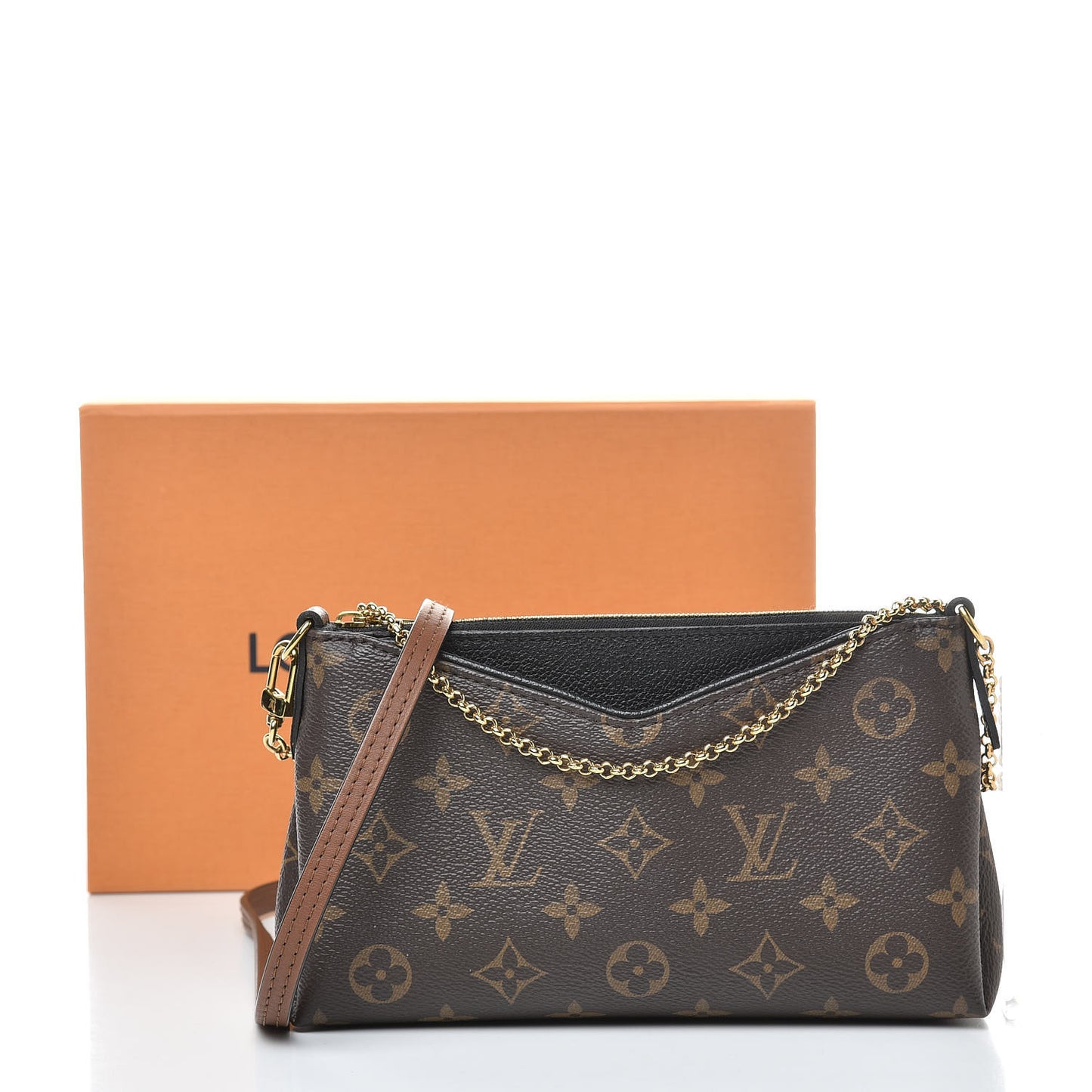 Monogram Pallas Clutch Black