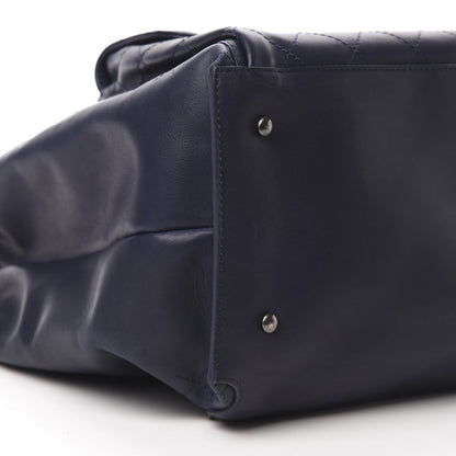 Chanel Calfskin Stitched Large Urban Luxury Drawstring Backpack Navy Blue 8 of 13