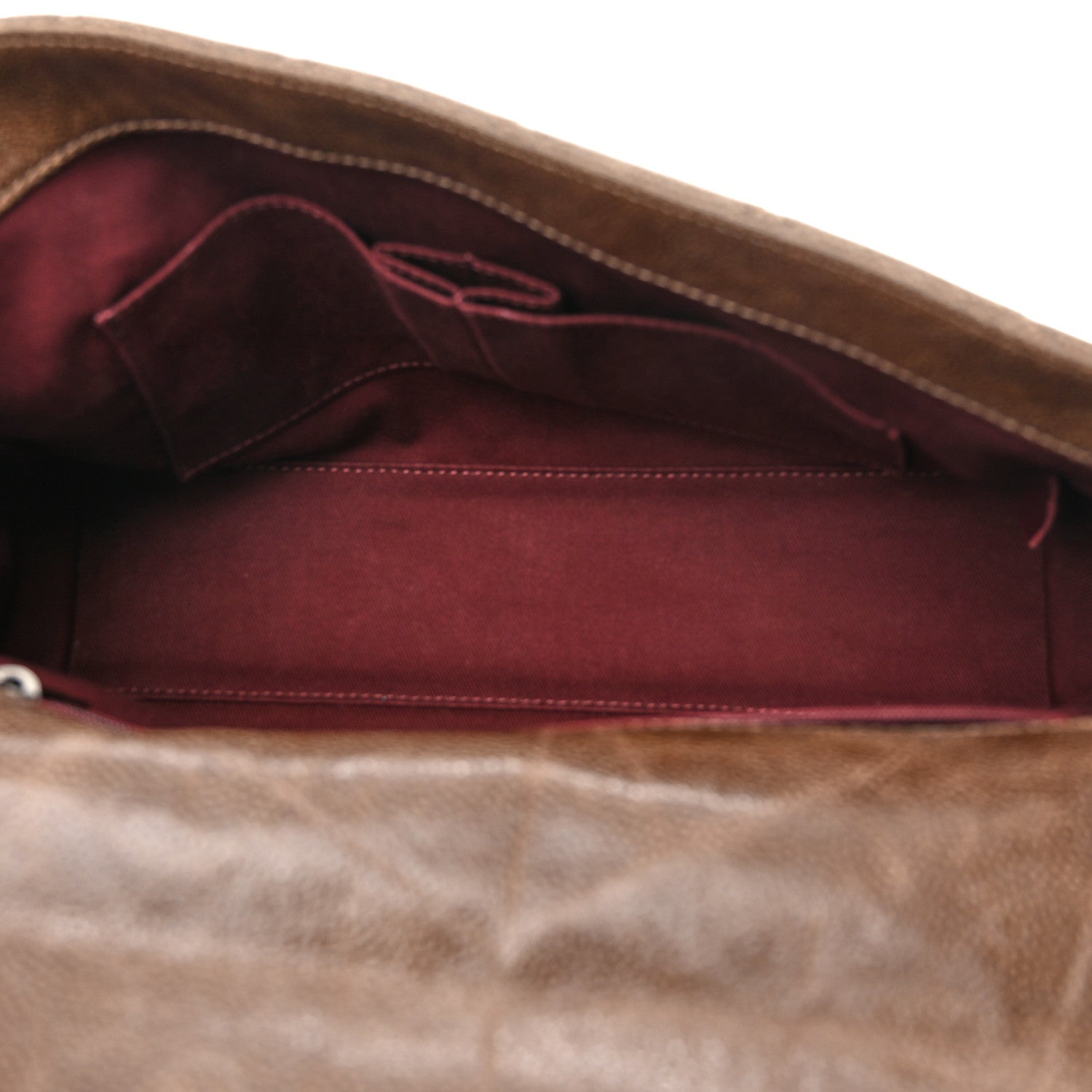 Chanel Crumpled Grained Calfskin Jumbo CC Crave Flap Brown 5 of 10
