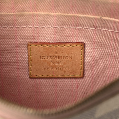 Louis Vuitton Damier Azur Neverfull MM GM Pochette Rose Ballerine 6 of 9