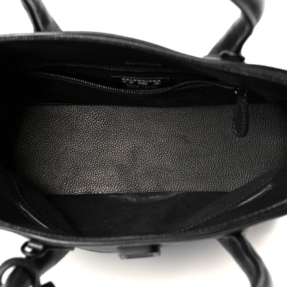 Balenciaga Calfskin LED Logo Projector Top Handle Bag Black 5 of 14