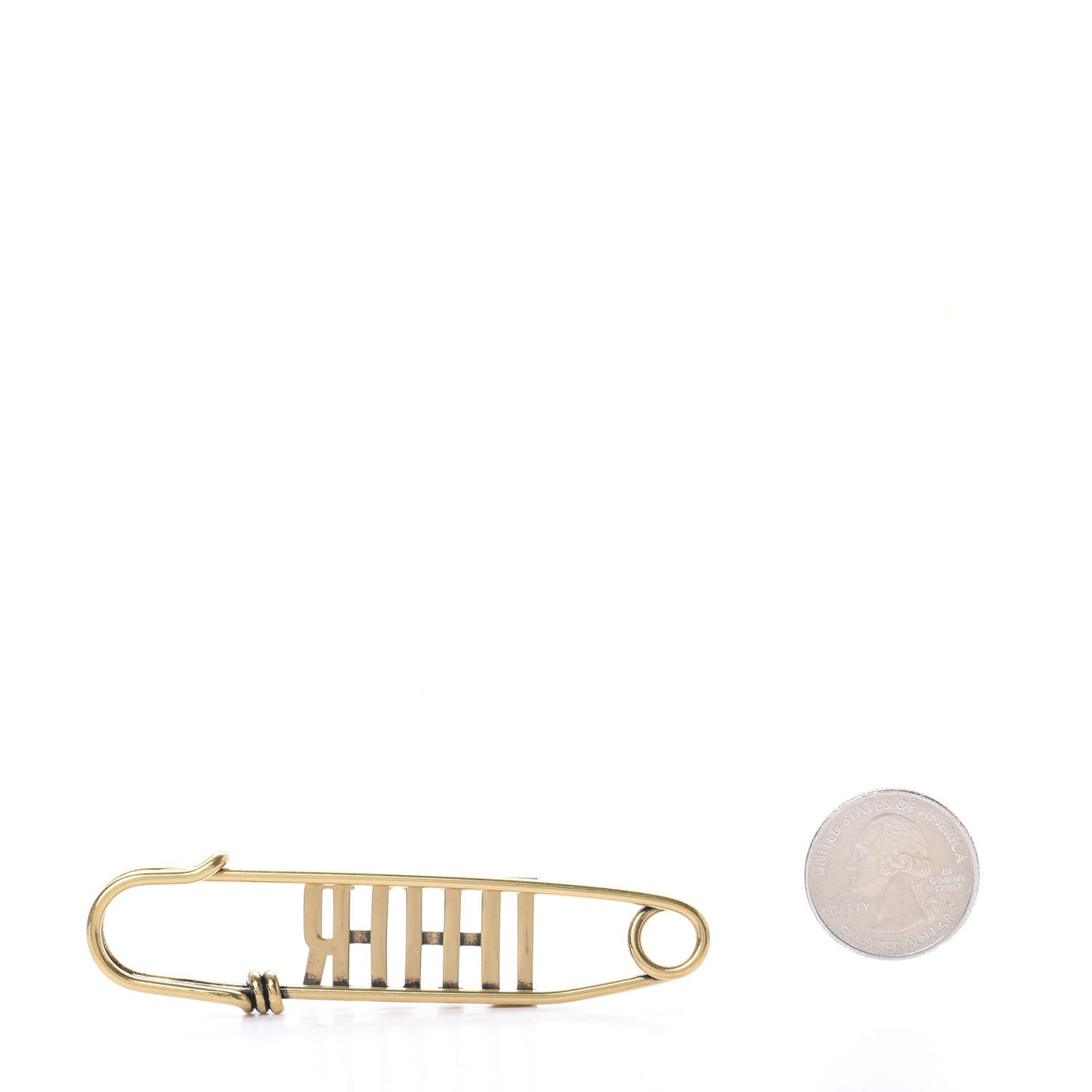 Logo Brooch Gold