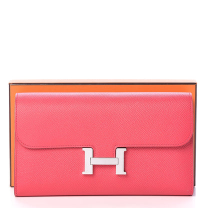 Hermes Epsom Constance Long Wallet Rose Extreme 10 of 10