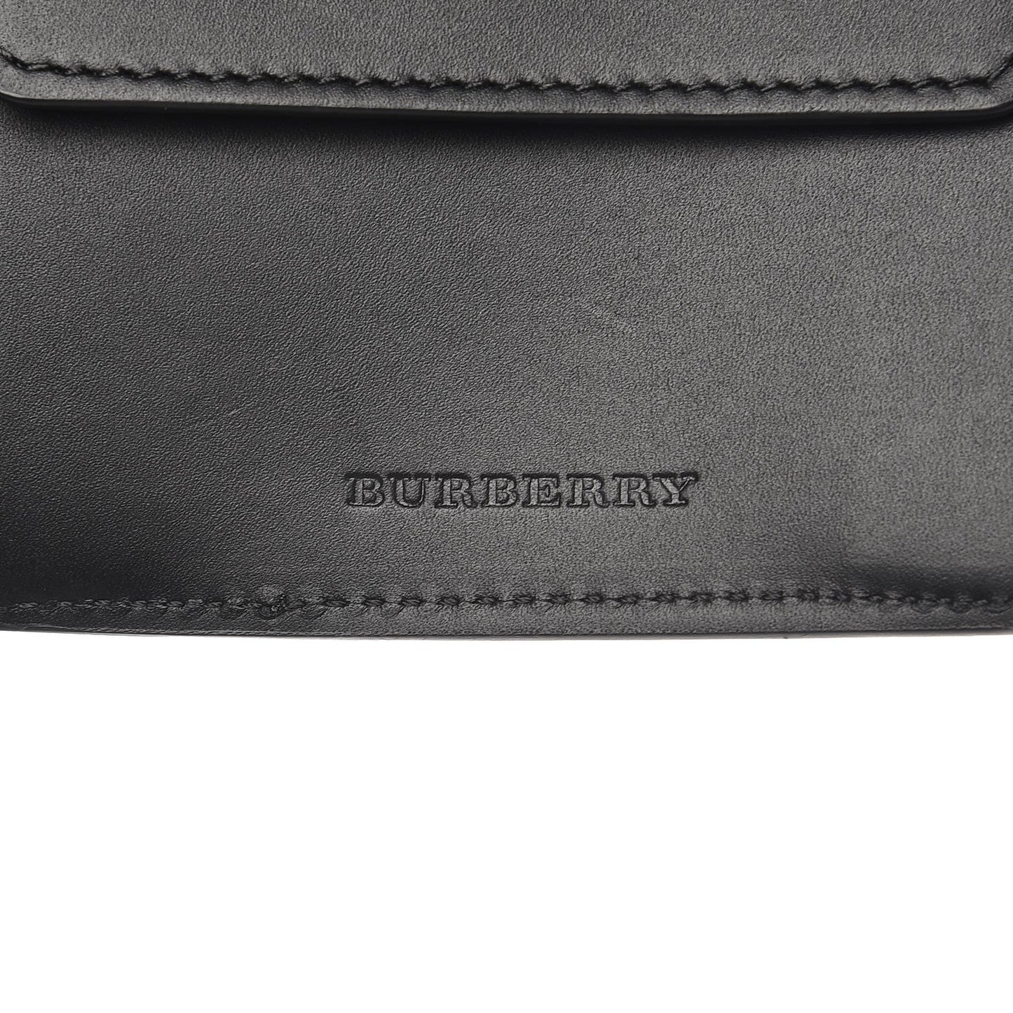Grained Calfskin BBi-Fold Wallet Black
