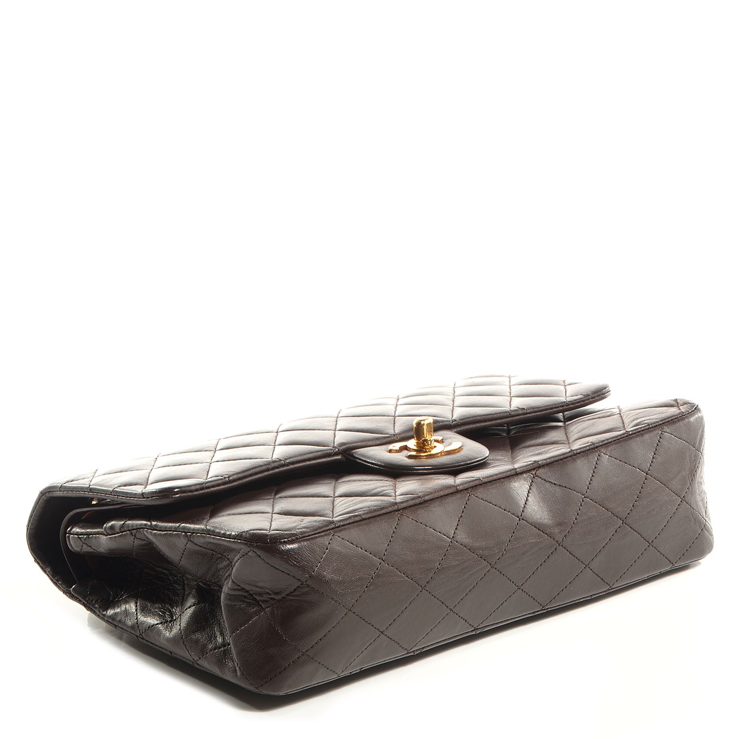Chanel Lambskin Medium Double Flap Brown 4 of 9