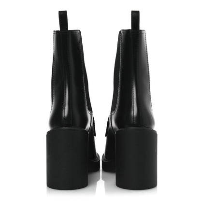 Gucci Calfskin Horsebit Ankle Boots 38 Black 6 of 11