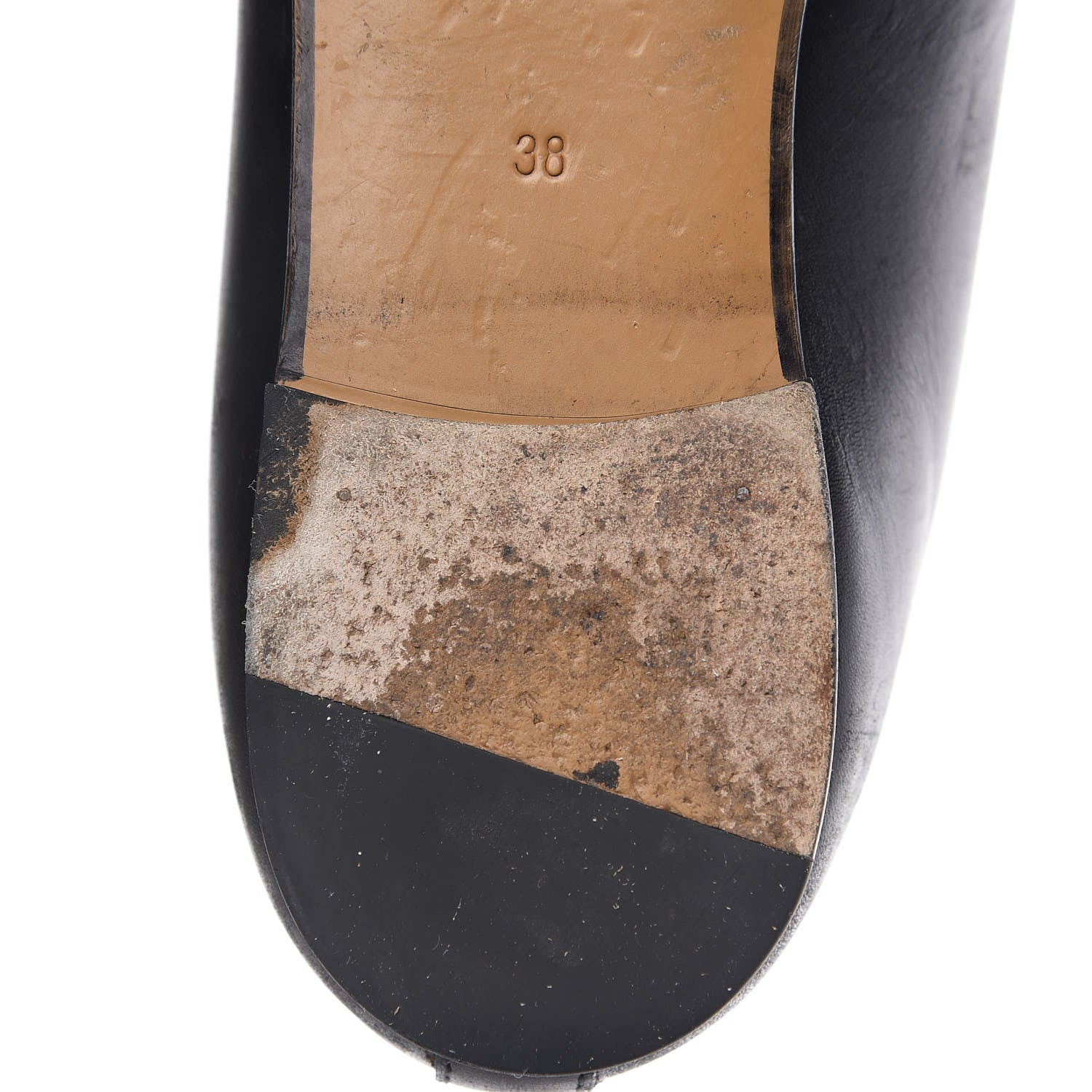 Gucci Calfskin Womens Jordaan Loafers 38 Black 8 of 8