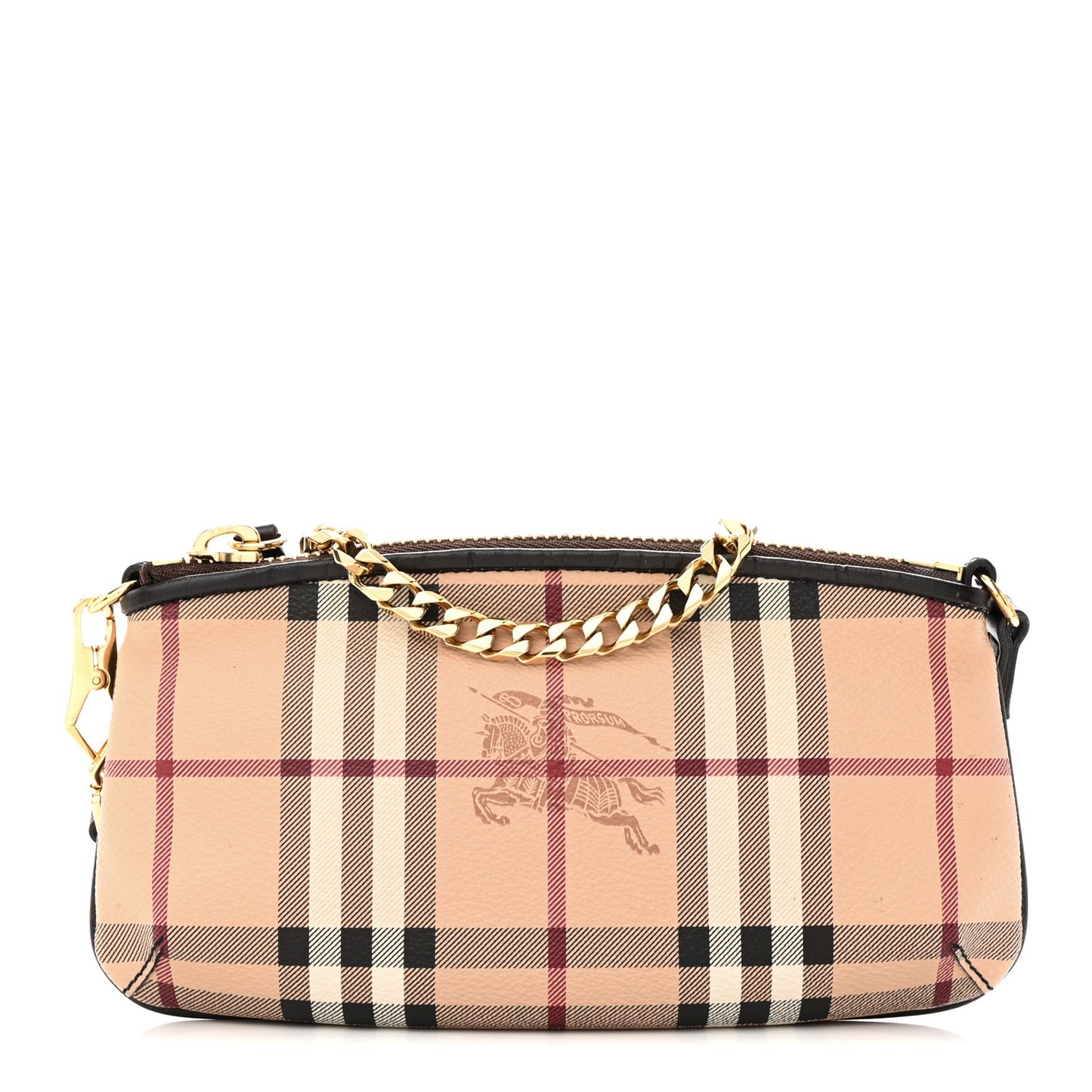 Haymarket Check Clara Pochette Chocolate