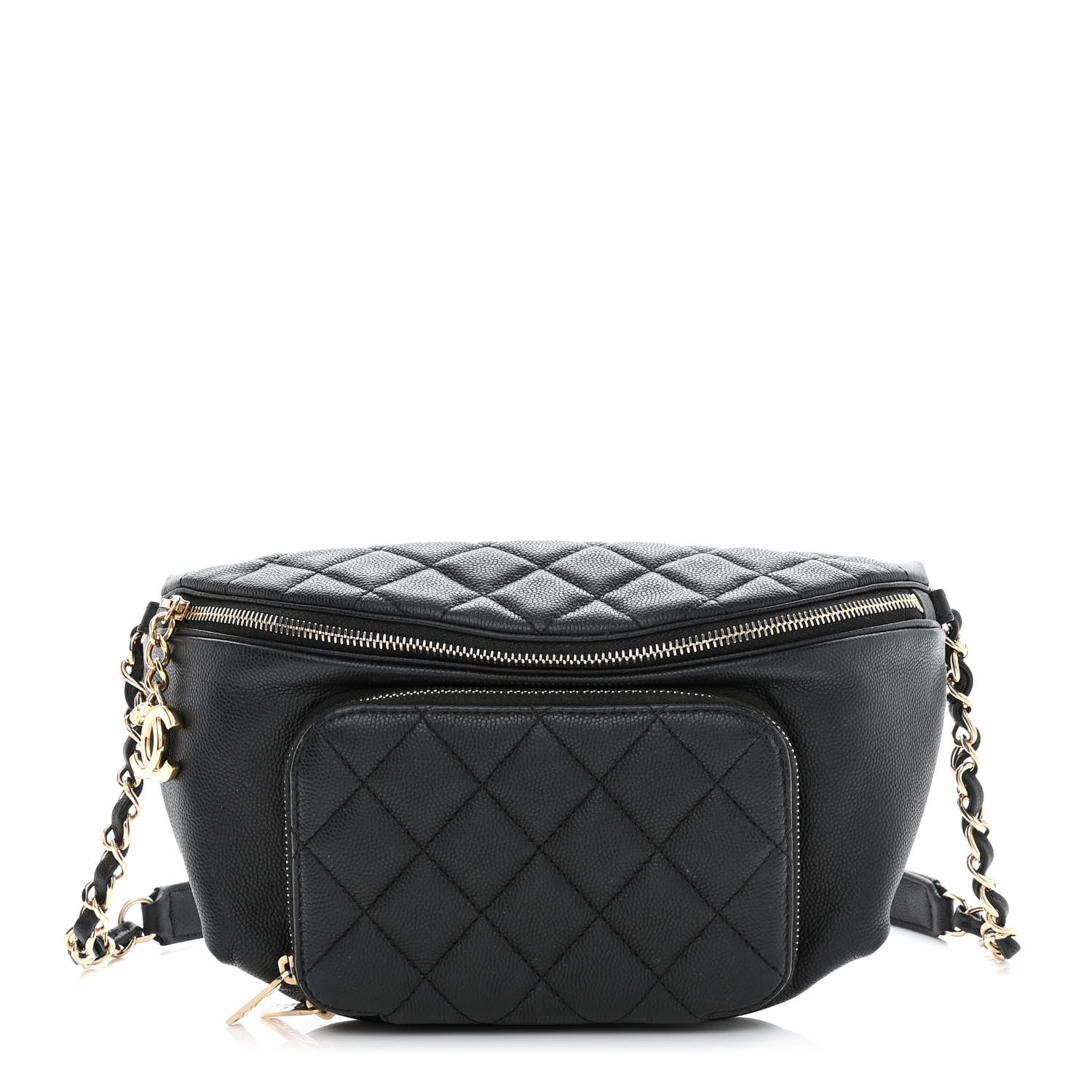 Chanel Caviar Quilted Business Affinity Waist Belt Bag Black 1 of 10