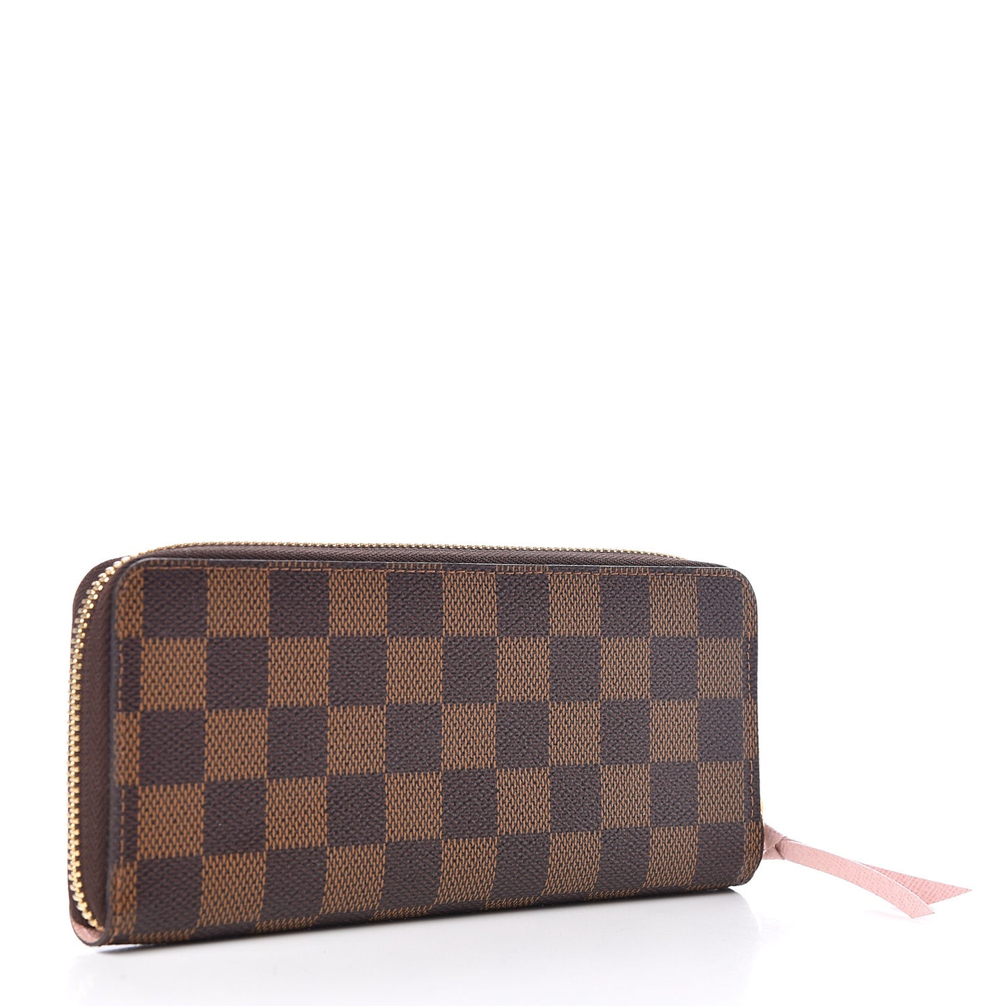 Damier Ebene Clemence Wallet Rose Ballerine