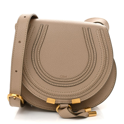 Chloe Grained Calfskin Small Marcie Saddle Bag  Boyish Brown 1 of 9