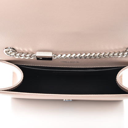 Saint Laurent Grain De Poudre Small Monogram Kate Satchel Marble Pink 5 of 8