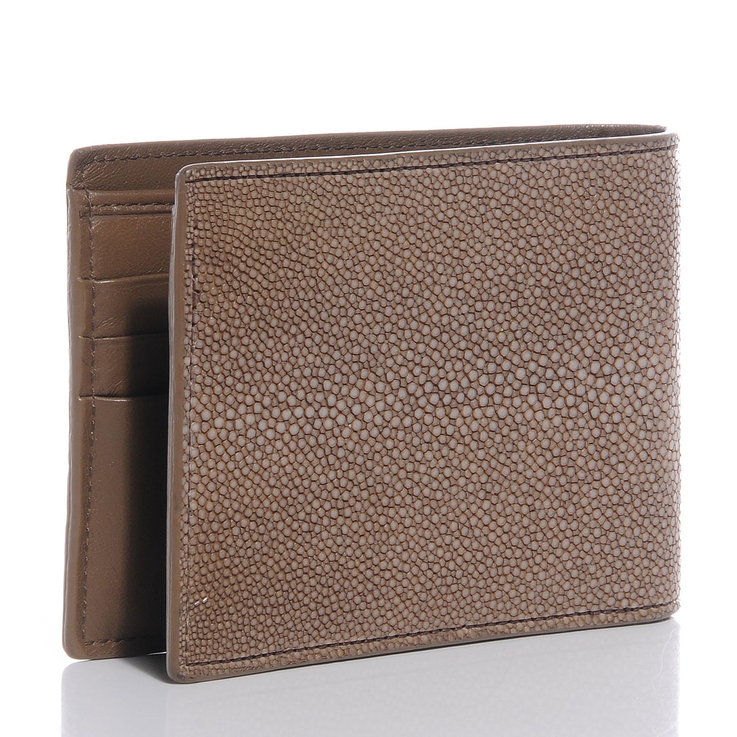 Bottega Veneta Stingray Mens Bi-Fold Wallet Bronze 3 of 9