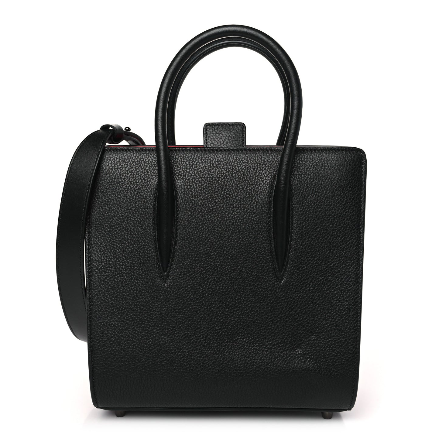 Calfskin Empire Patent Studded Medium Paloma Black