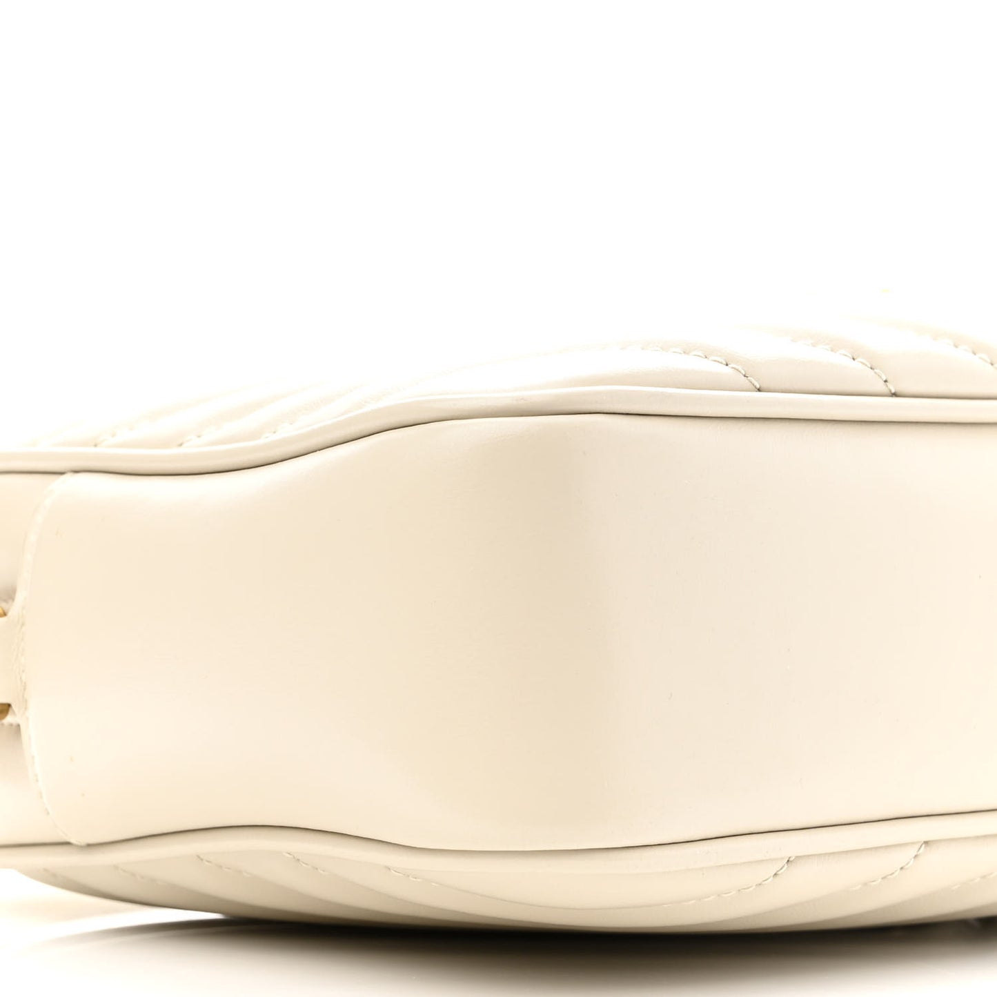 Calfskin Matelasse Monogram Lou Camera Bag Crema Soft