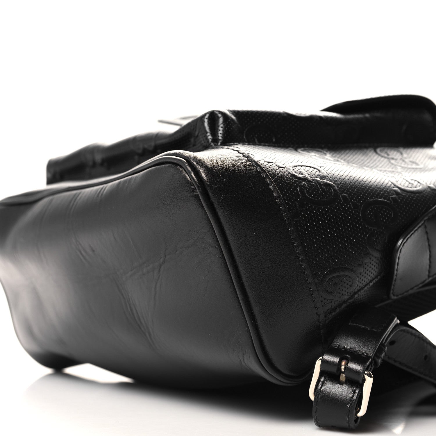 Gucci Calfskin GG Tennis Embossed Backpack Black 10 of 10