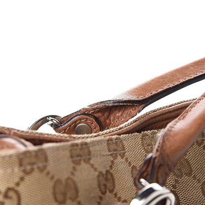Gucci Monogram Old Libeccio Medium Miss GG Top Handle Bag Beige Ebony Light Brown 11 of 13