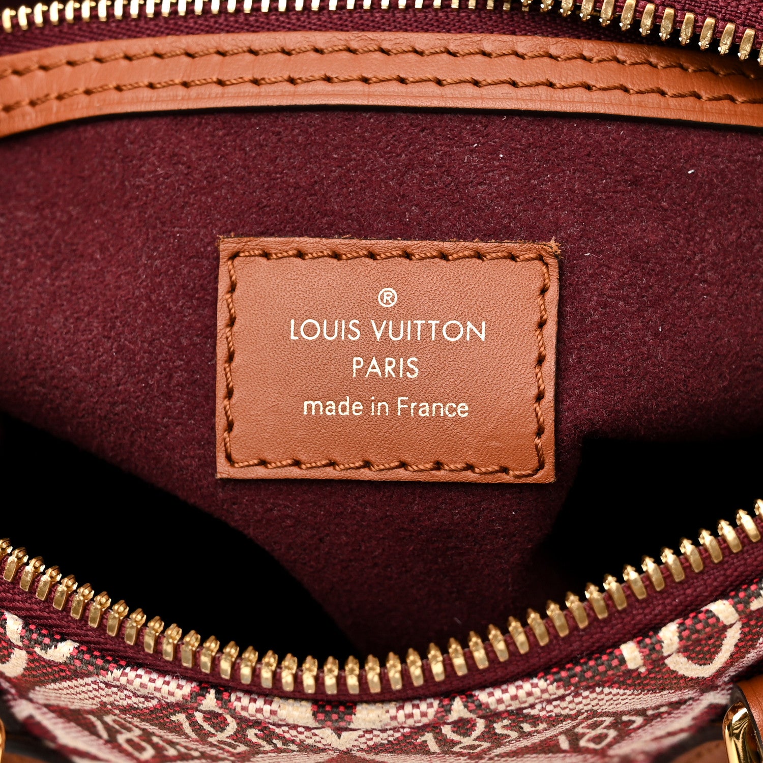 Louis Vuitton Jacquard Since 1854 Speedy Bandouliere 25 Bordeaux 6 of 11