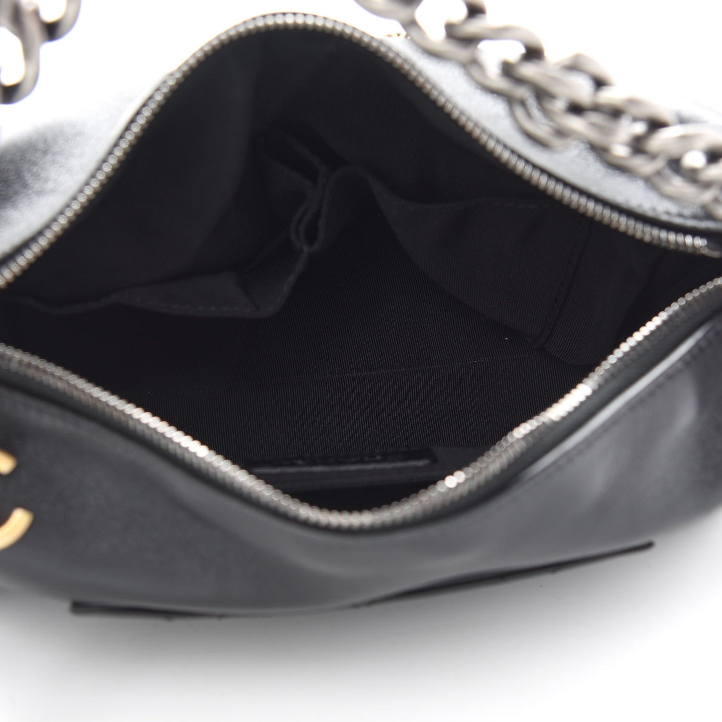 Calfskin Chain 20s Signature Hobo Black