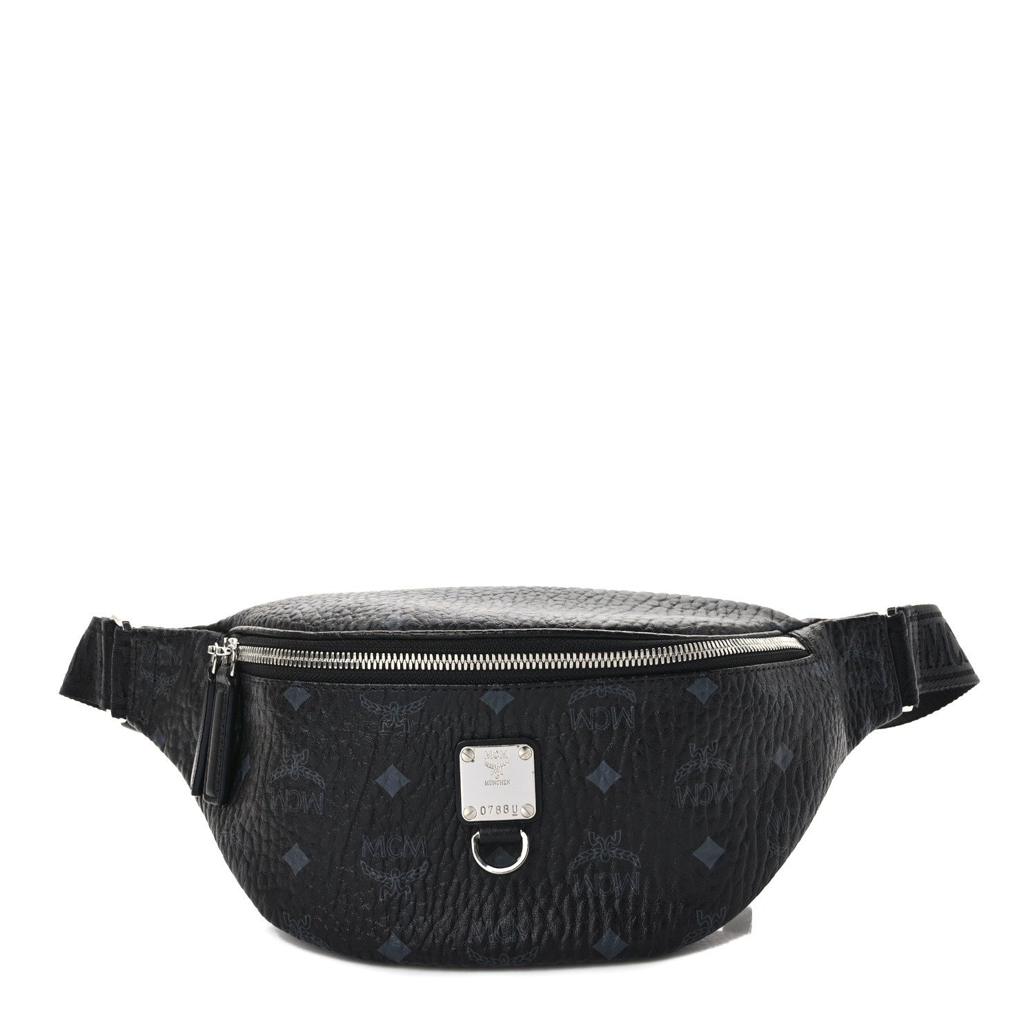 MCM Visetos Small Stark Belt Bag Black 1 of 8