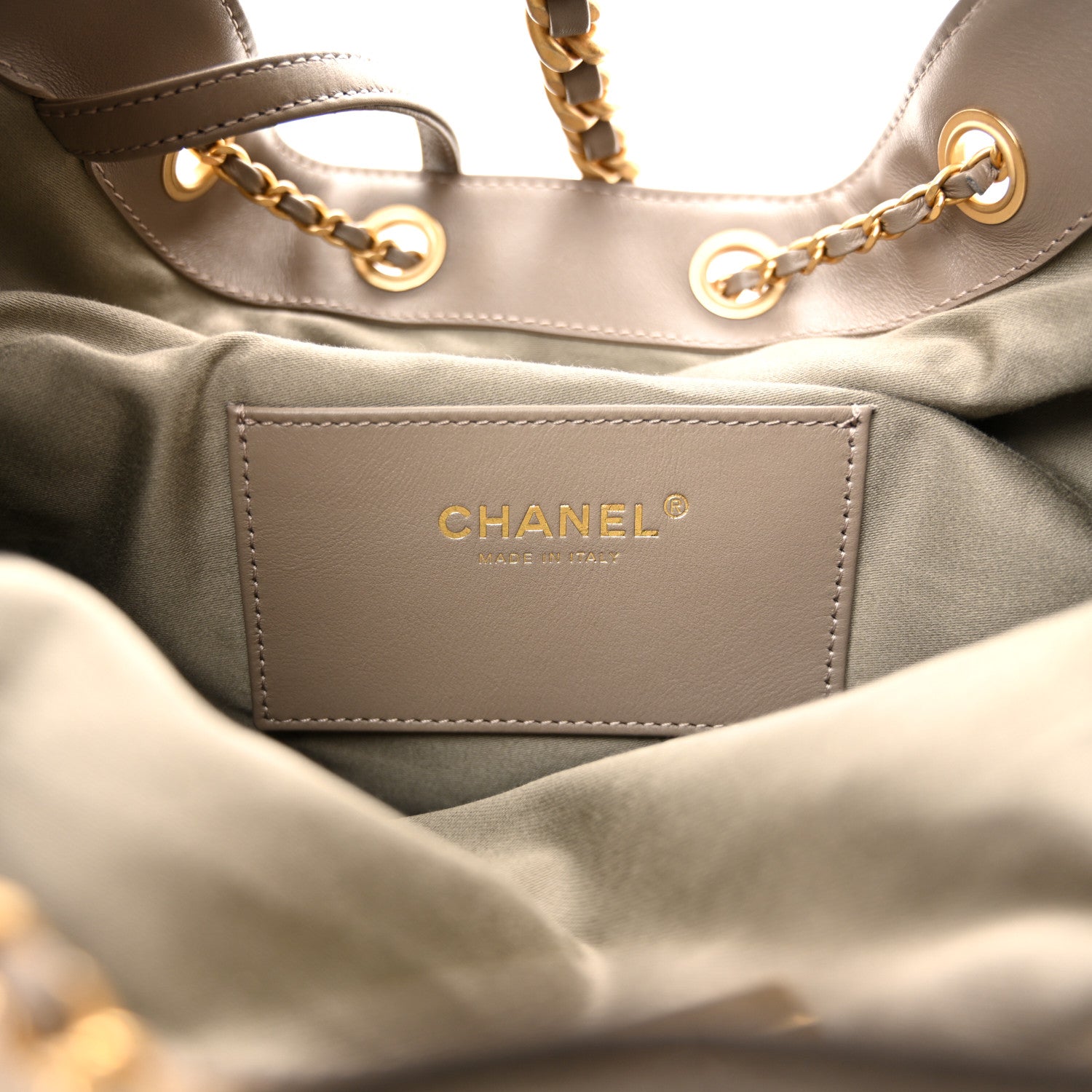 Chanel Suede Quilted Medium Chanel 25 Handbag Grey 7 of 11