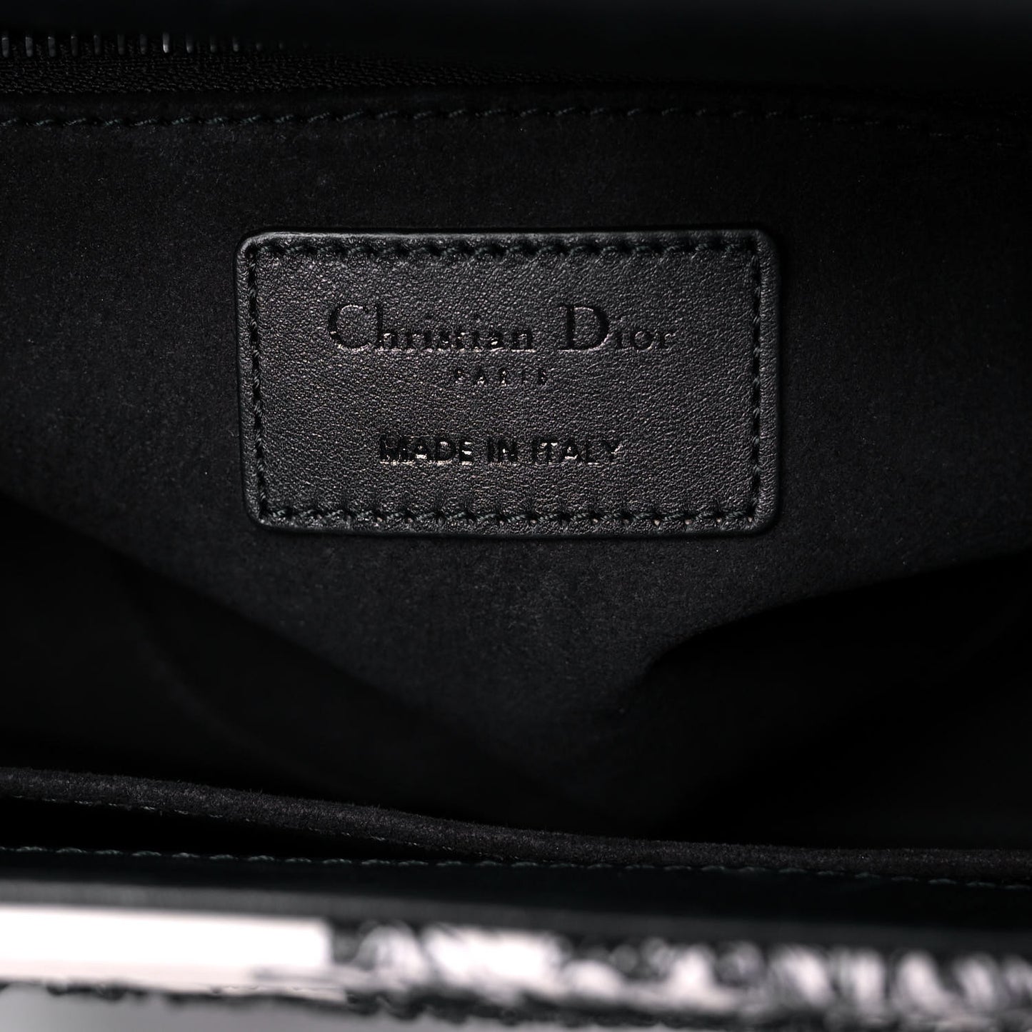 Ultra Matte Embroidered Medium Lady Dior Black