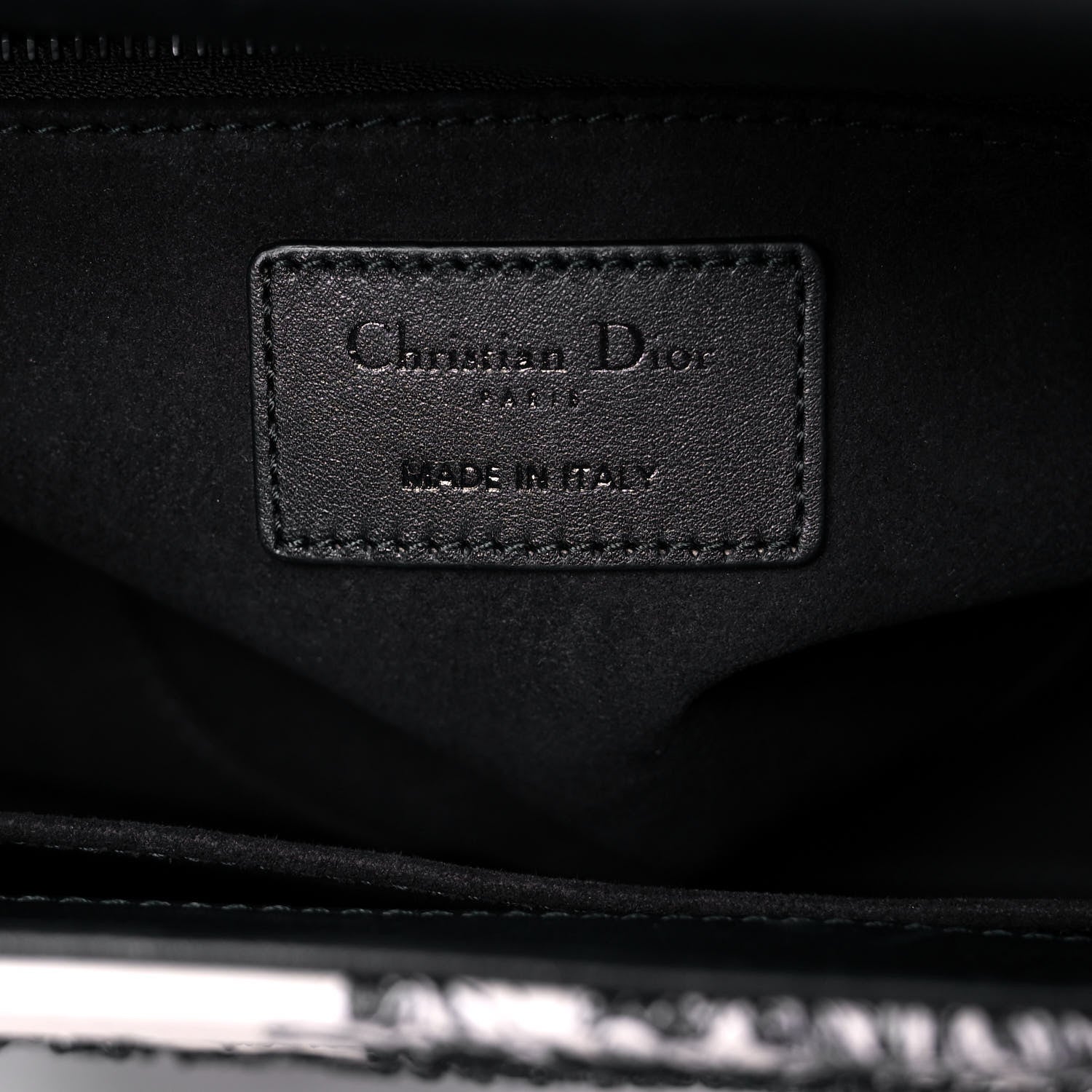 Christian Dior Ultra Matte Embroidered Medium Lady Dior Black 5 of 15