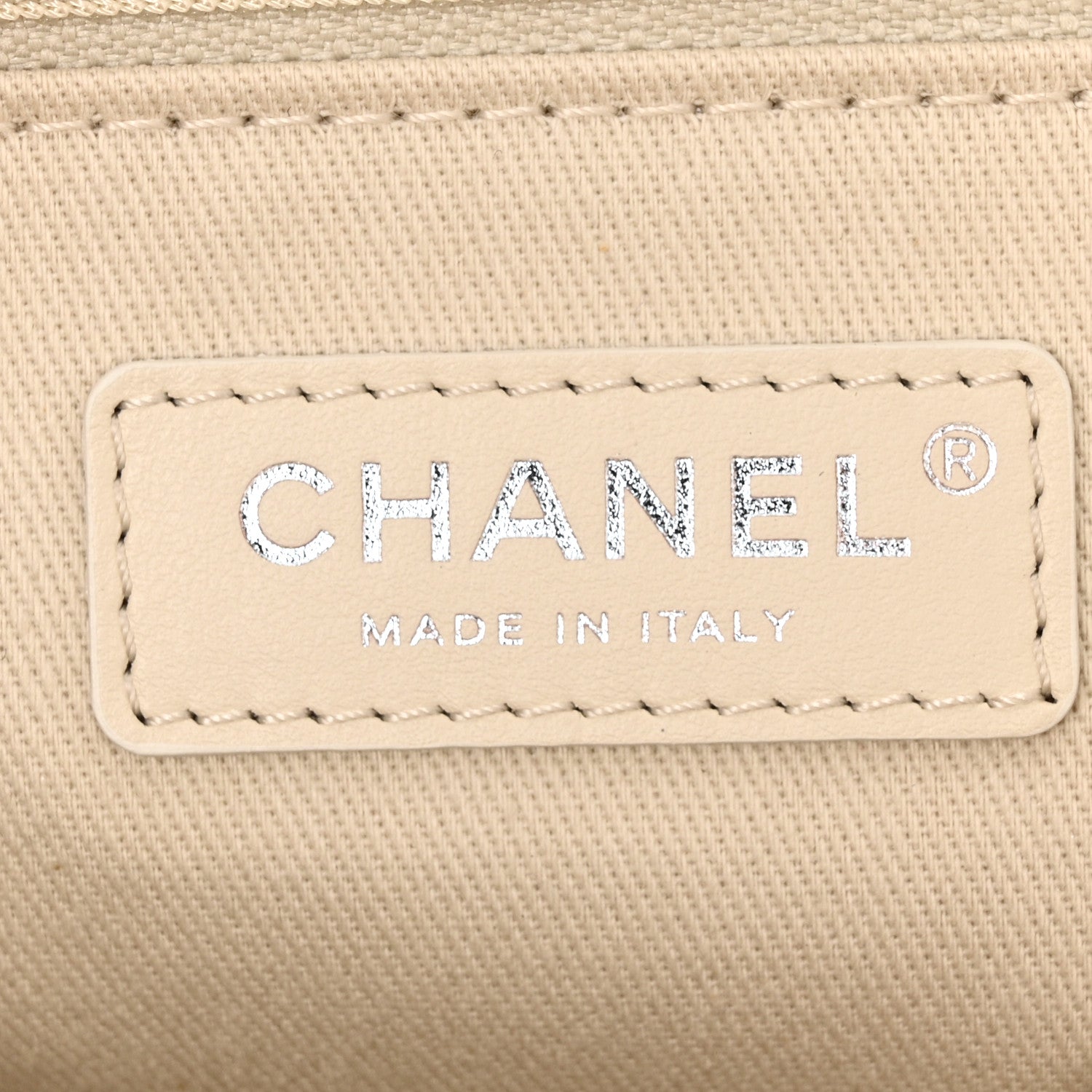 Chanel Mixed Fibers Calfskin Medium Deauville Tote Beige 6 of 10