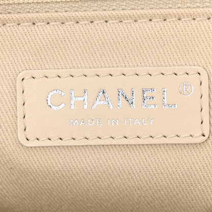 Chanel Mixed Fibers Calfskin Medium Deauville Tote Beige 6 of 10