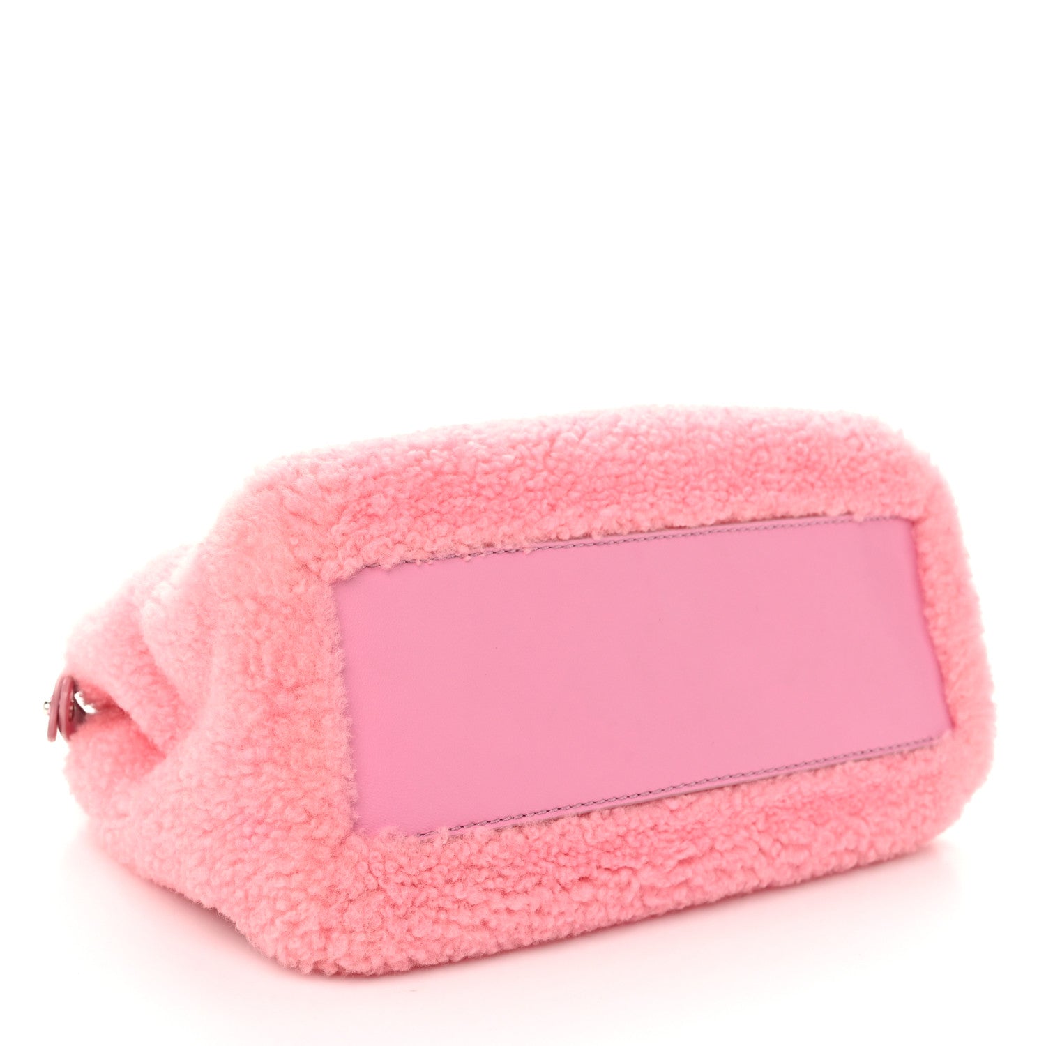 Fendi Shearling Nappa Mini Peekaboo Iconic Satchel Lollypop 4 of 11