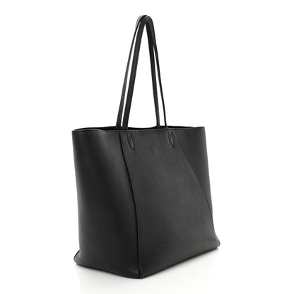 Louis Vuitton Calfskin Lockme Cabas Black 3 of 23