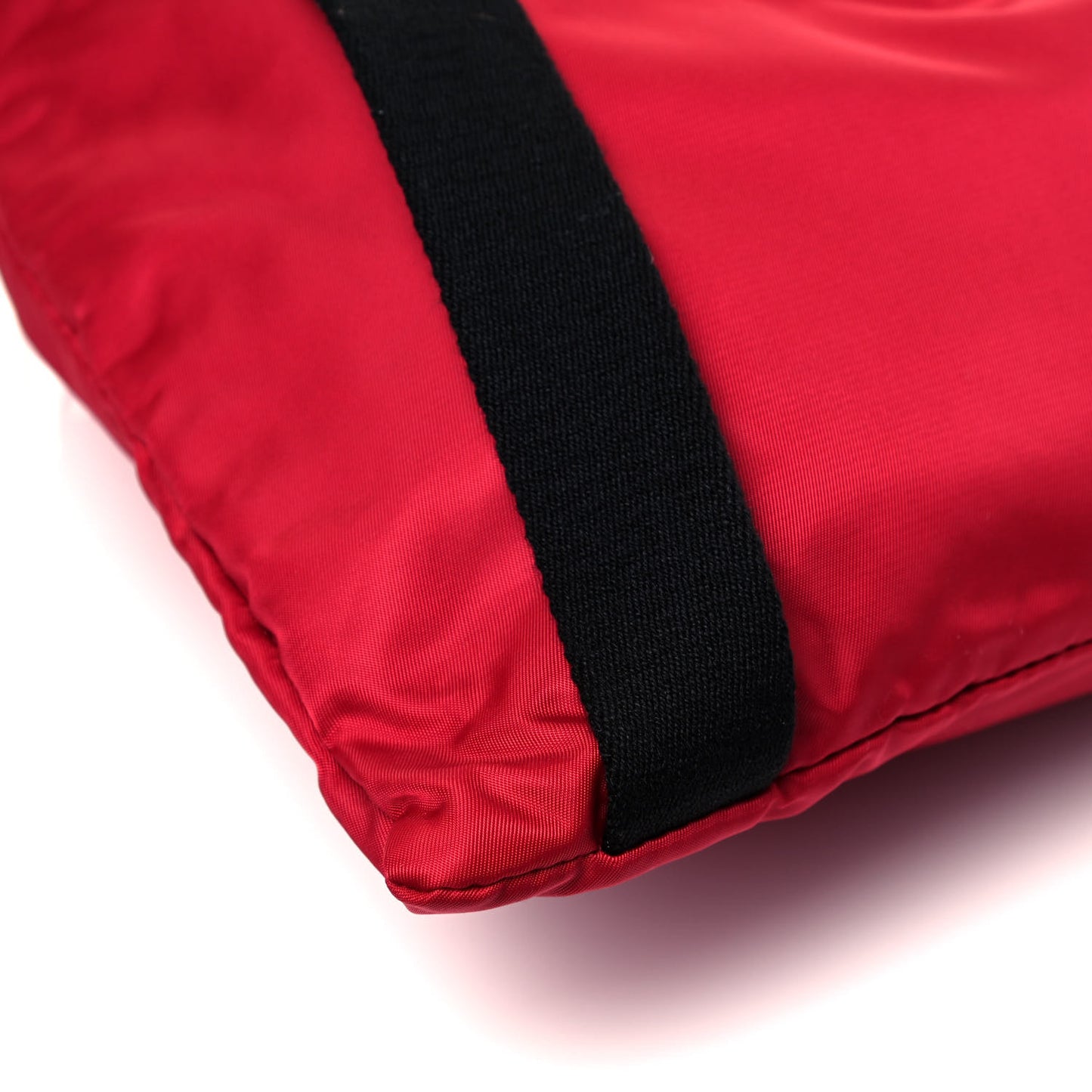 Nylon DG Drawstring Backpack Red White