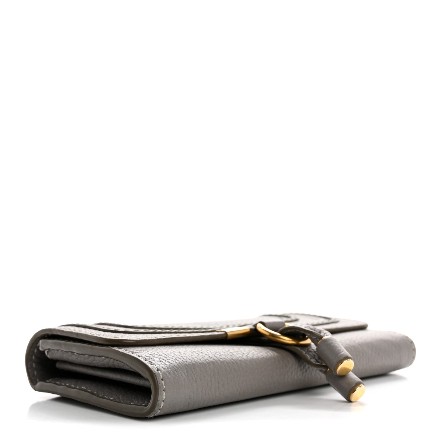 Chloe Calfskin Marcie Continental Flap Wallet Cashmere Grey 4 of 10