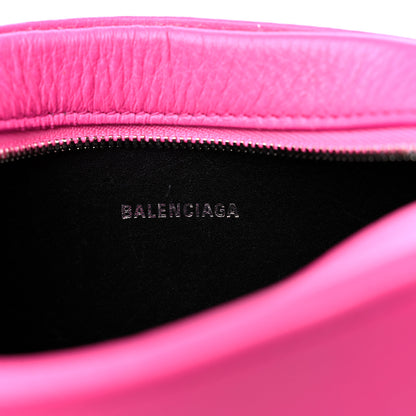 Balenciaga Calfskin Logo XS Everyday Camera Bag Acid Fuchsia Black 6 of 12
