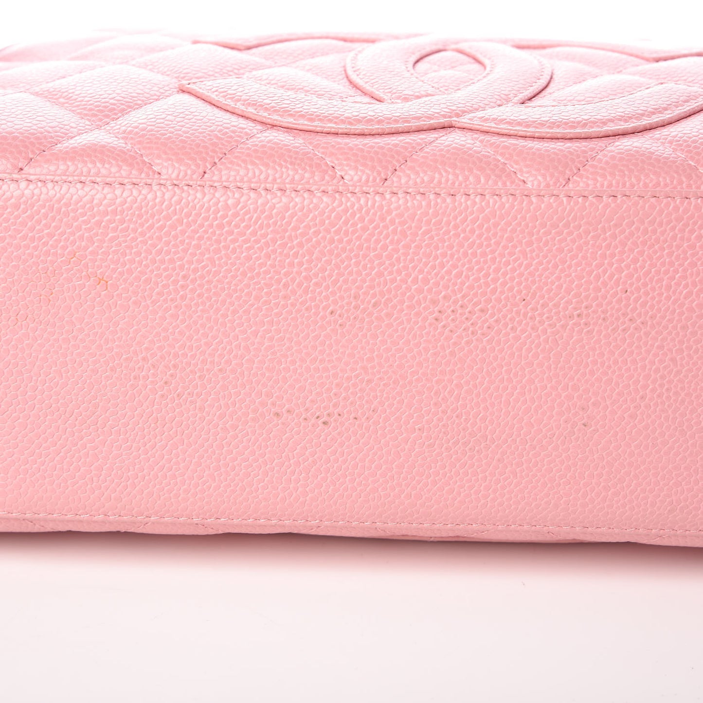 Caviar Quilted Small Bowler Pink