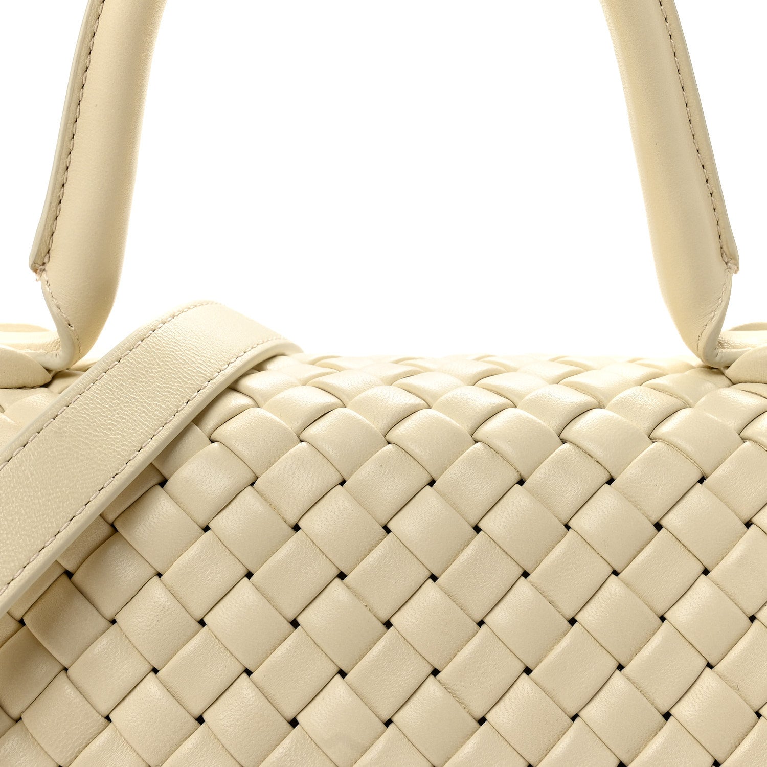 Bottega Veneta Nappa Intrecciato Patti Top Handle Bag Sea Salt 7 of 9