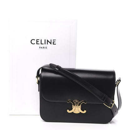 Celine Shiny Calfskin Medium Triomphe Black 11 of 11