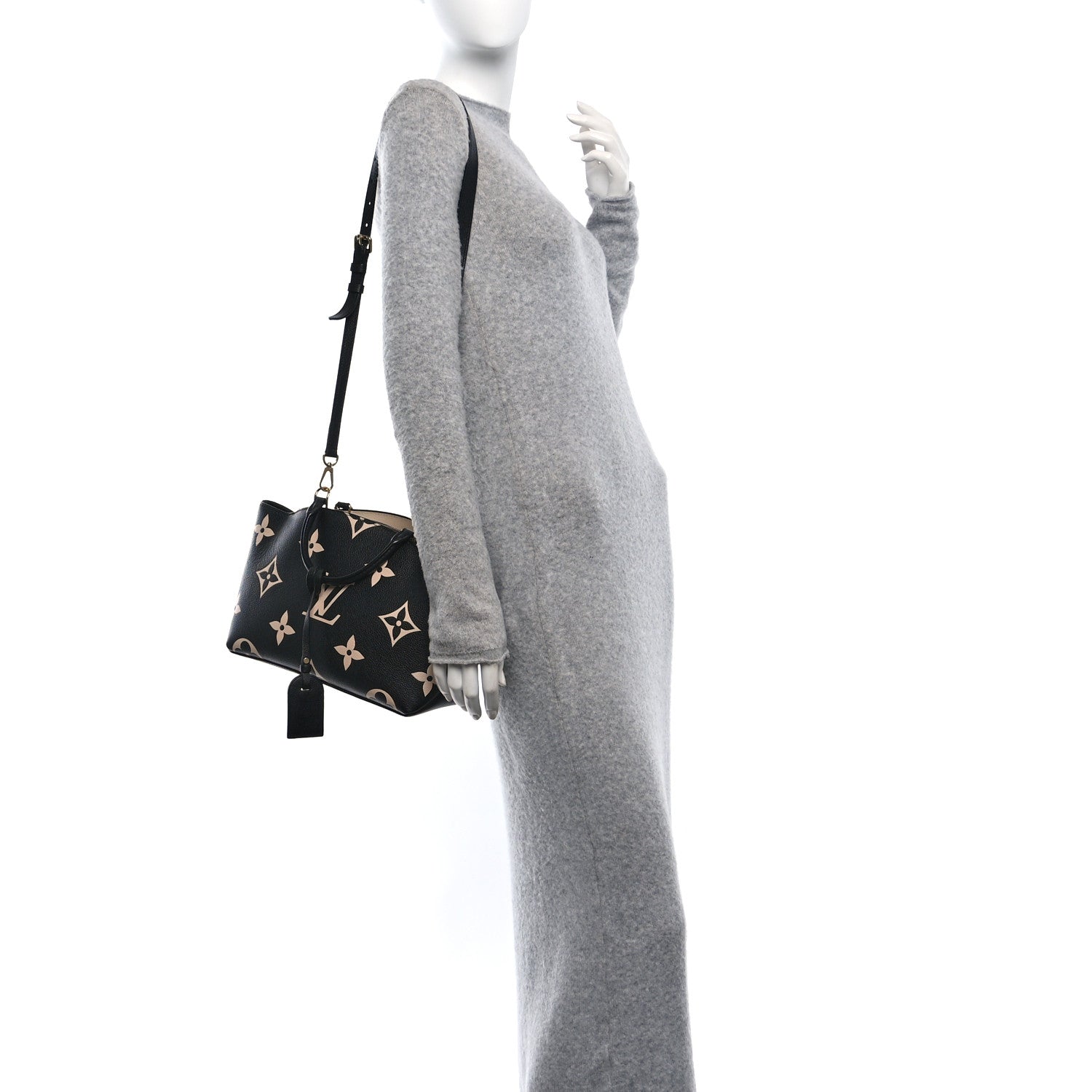 Louis Vuitton Empreinte Monogram Giant Petit Palais Black Beige 3 of 9
