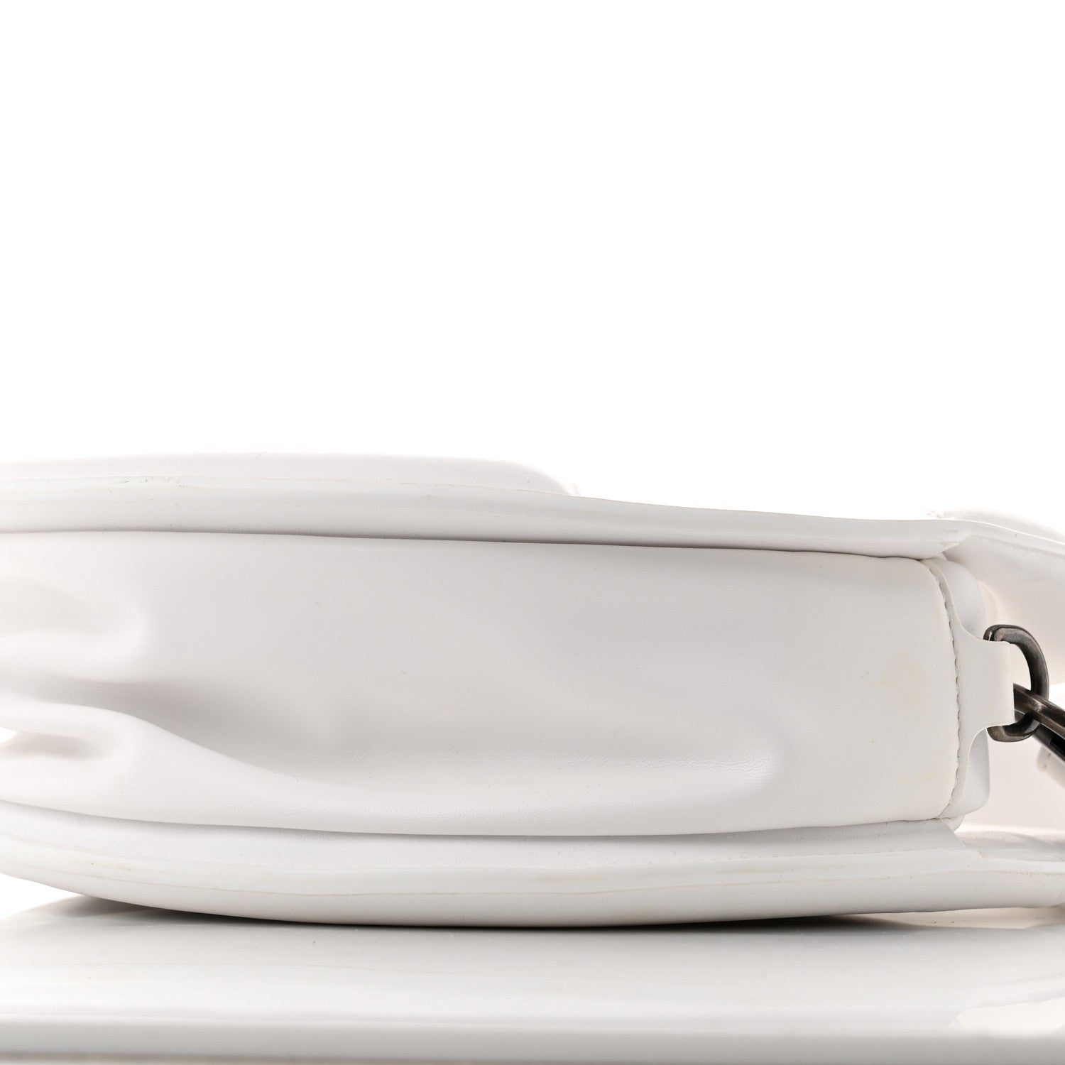 Telfar Vegan Leather Major Circle Bag White 10 of 15