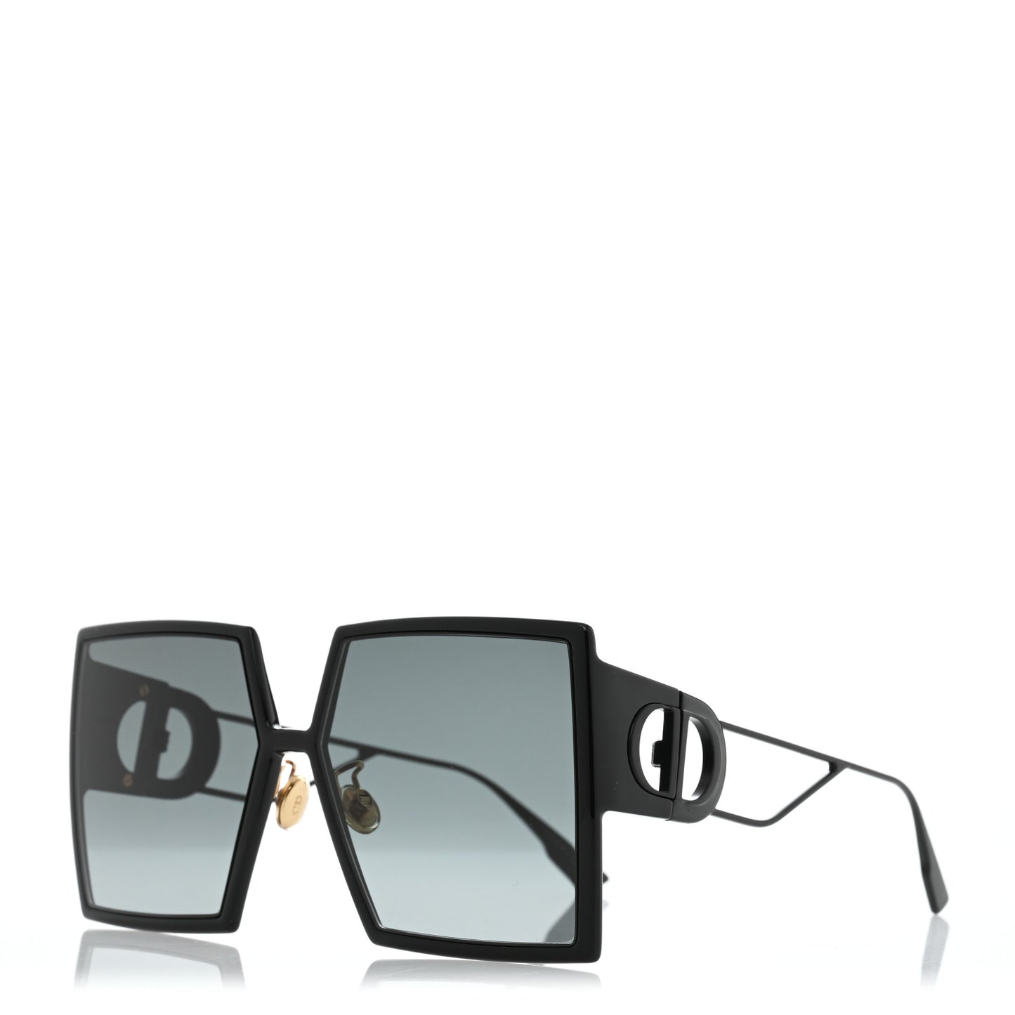 Square 30 Montaigne Sunglasses Black