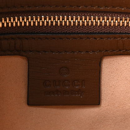 Gucci GG Supreme Monogram Azalea Calfskin Web Small Jackie 1961 Hobo Beige Ebony Brown Sugar 6 of 10