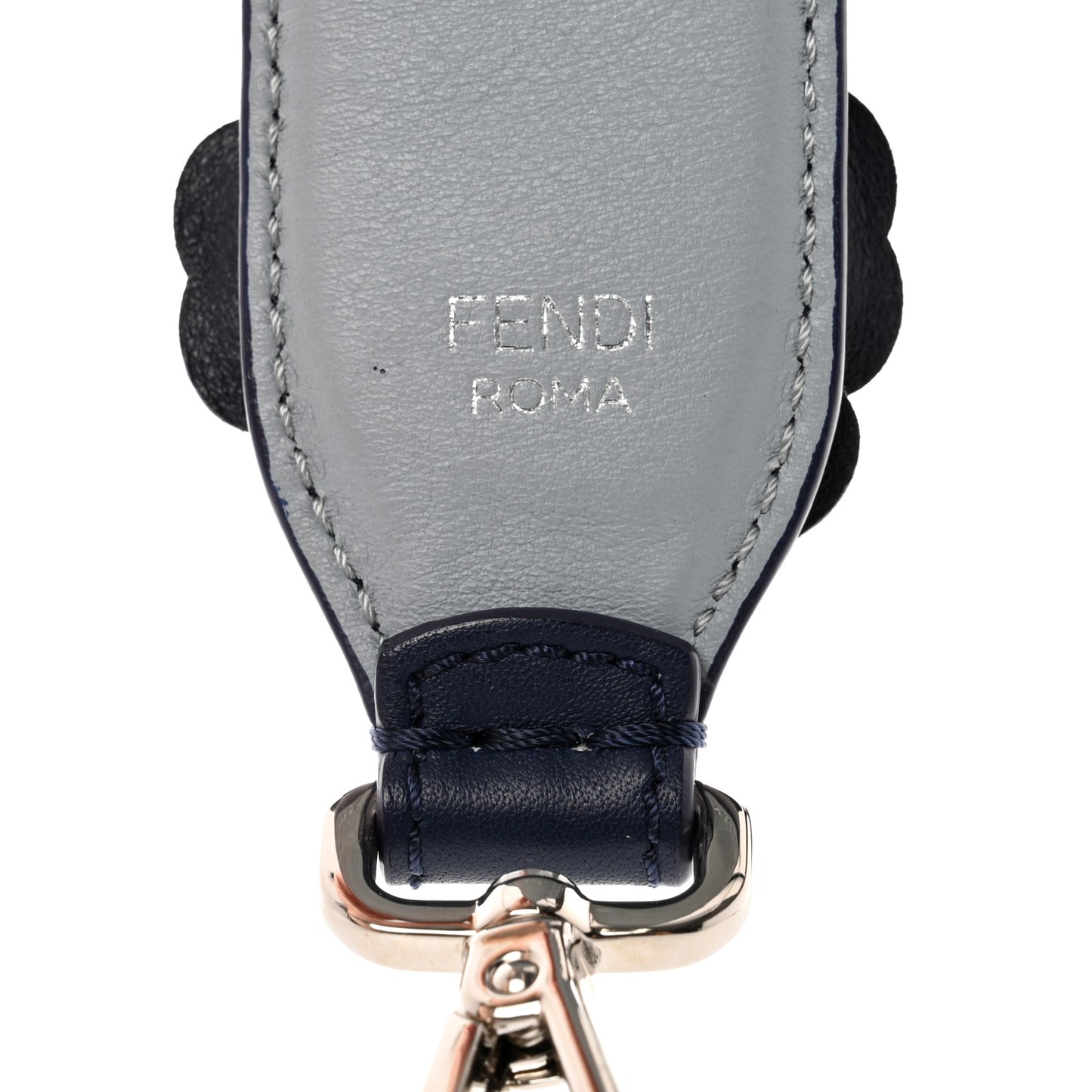 Vitello Dolce Flowerland Bi-Color Studded Strap You Blueberry Azzurro Polvere Multicolor