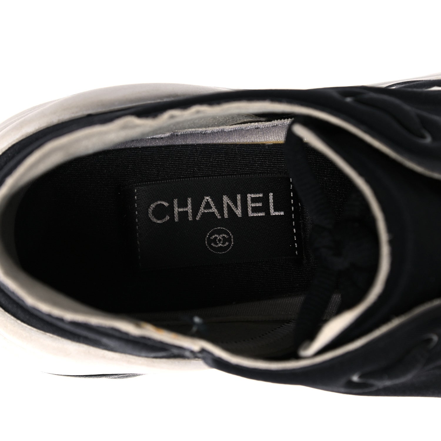 Chanel Lycra CC Sneakers 39 Black 6 of 13