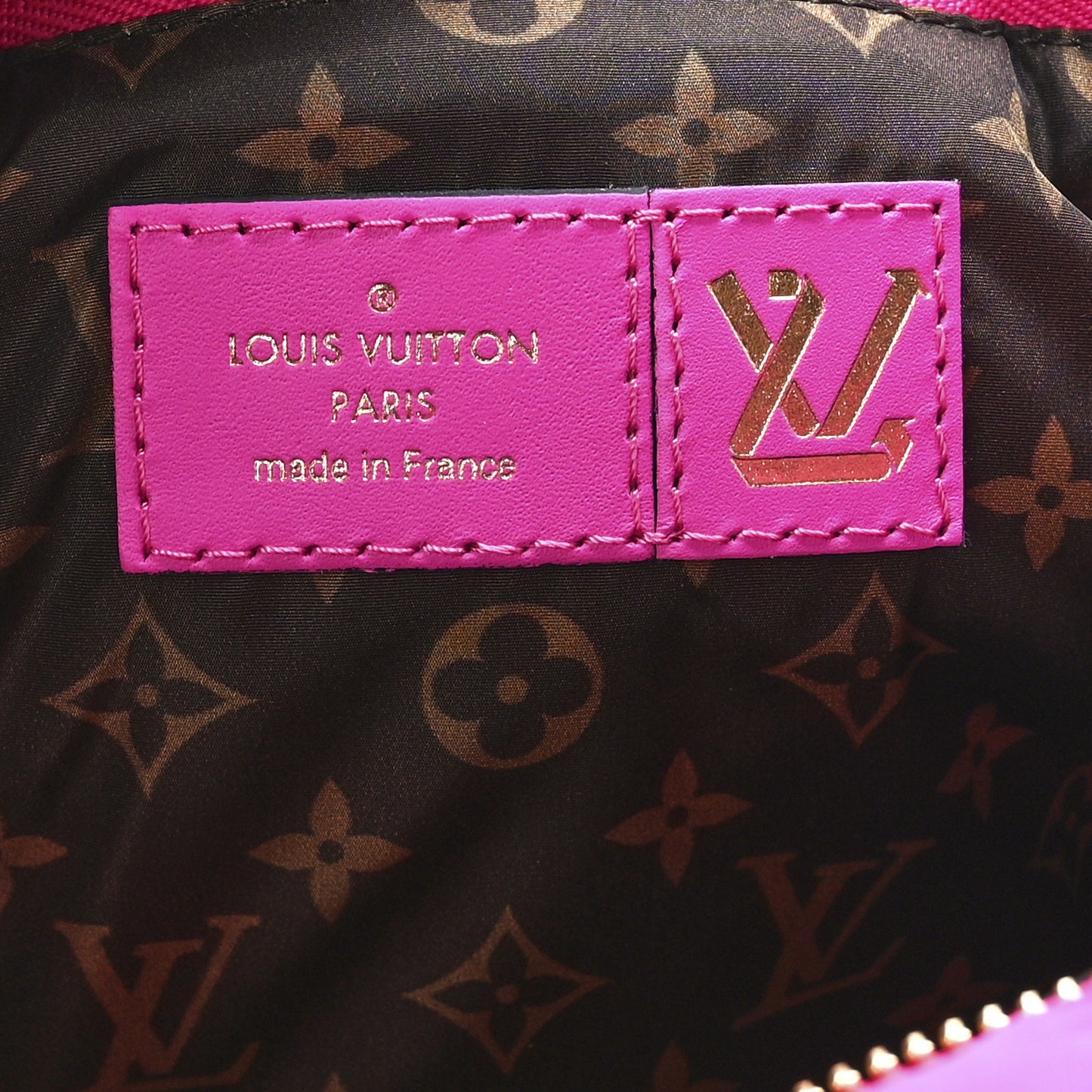 Econyl Monogram Pillow Maxi Multi Pochette Accessories Black Fuchsia