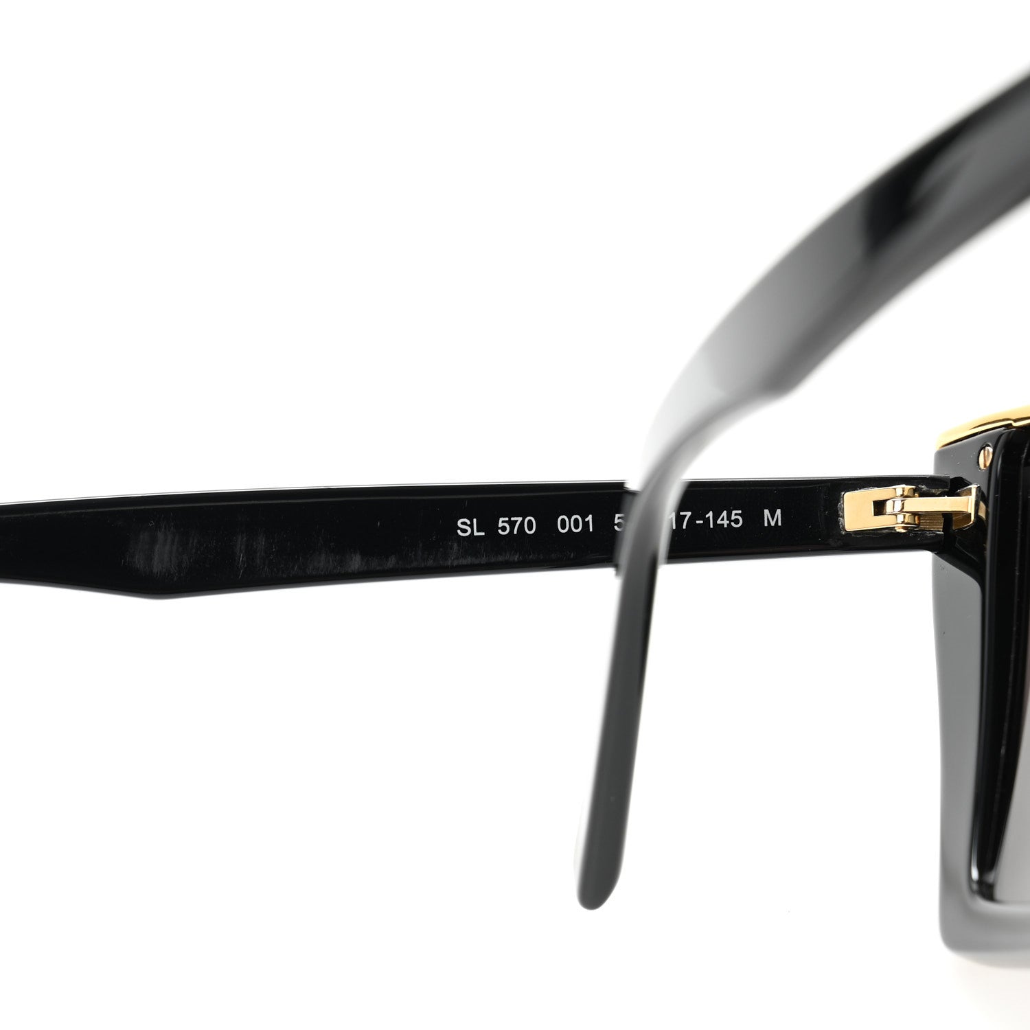 Saint Laurent Cat Eye Kate SL570 Sunglasses Black 8 of 9