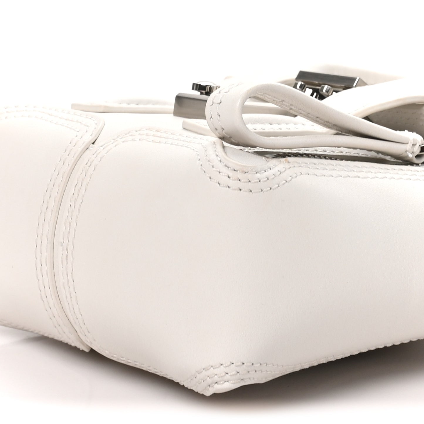 Smooth Calfskin Nano Pashli Satchel White