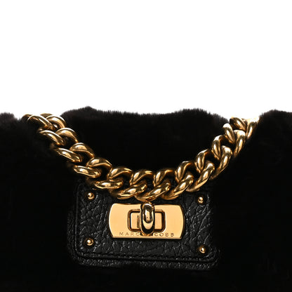 Marc Jacobs Faux Fur Clutch Black 7 of 10
