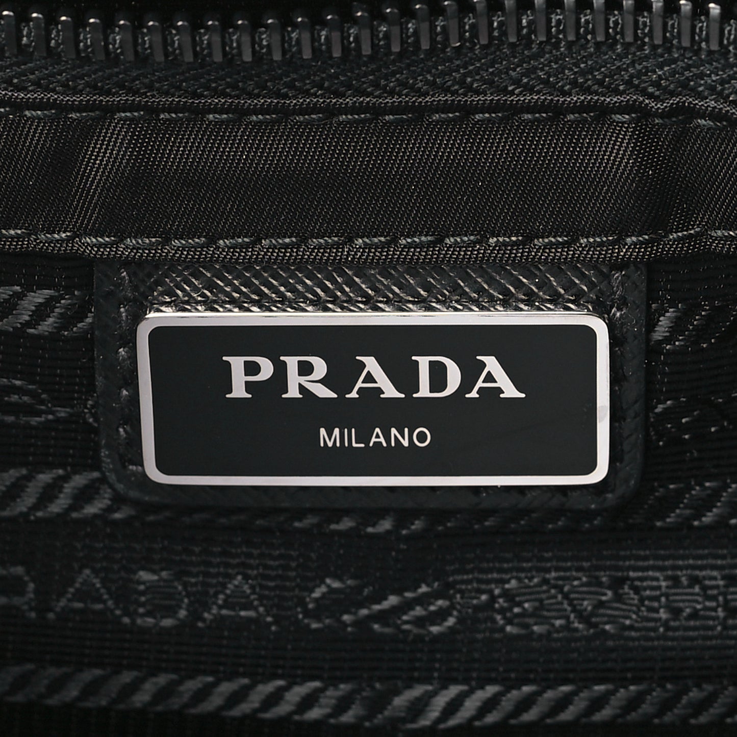 Re-Nylon Saffiano Messenger Bag Black